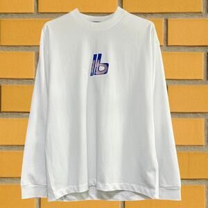 Classic Balenciaga White Long-Sleeve Men's